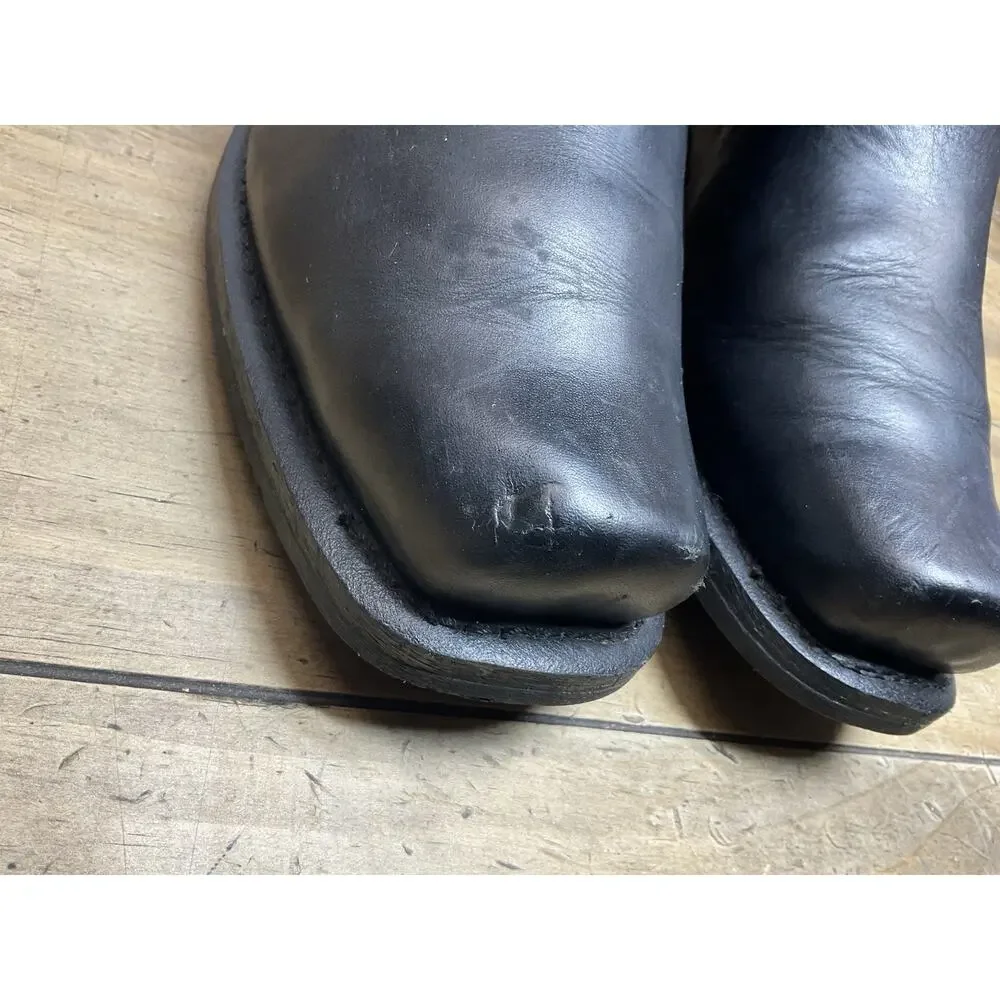 Milwaukee MB410 Men’s Size 13 EE Black Leather Classic Harness Motorcycle Boots